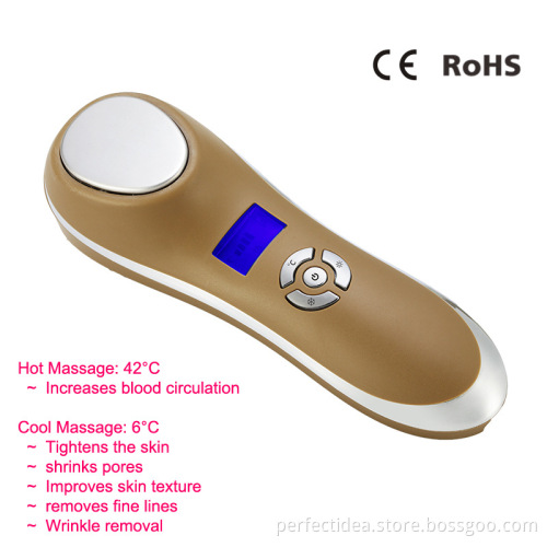 Beperfect new handheld cool and hot beauty machine for home use skin care